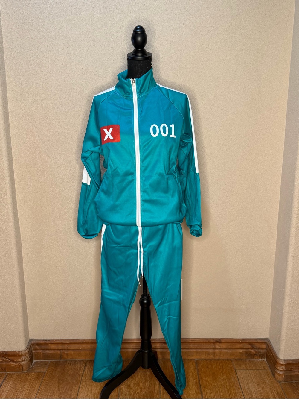 Squid Games costume 001' Men's Swim Tracksuit Jacket & Pants sz M